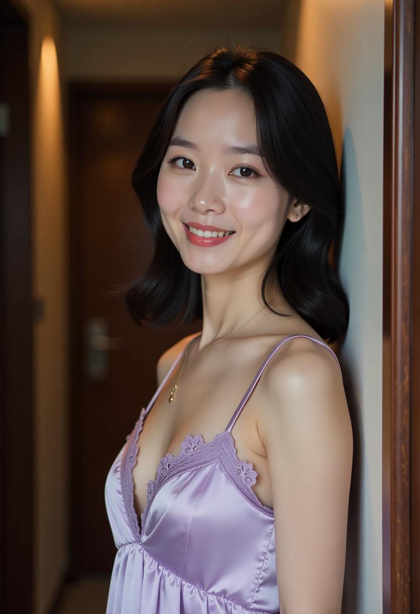 河对岸的灯